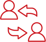 Engaged Employees Icon Showing Communication